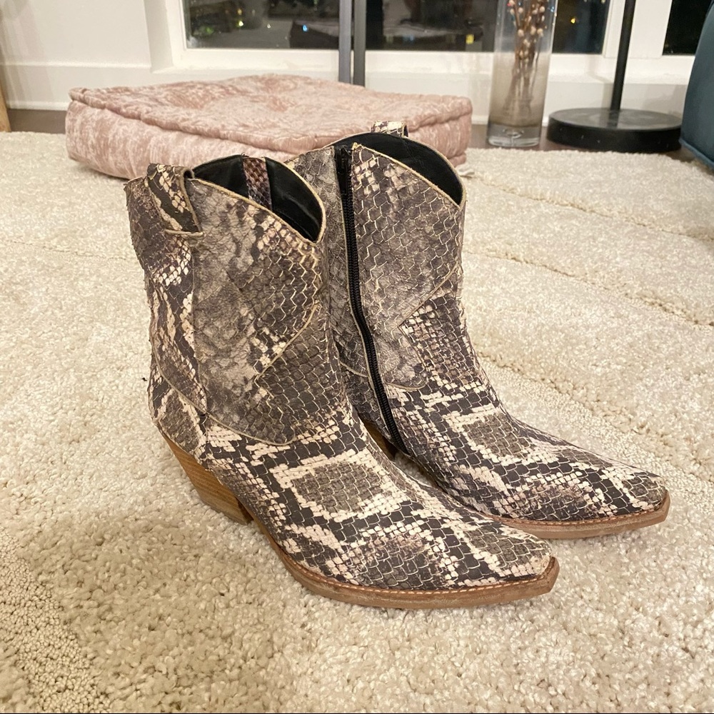 Jeffery Campbell cowboy booties/boots $35